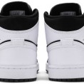 Air Jordan 1 Mid White Black Tuxedo