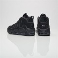 Air More Uptempo Triple Black Reflective