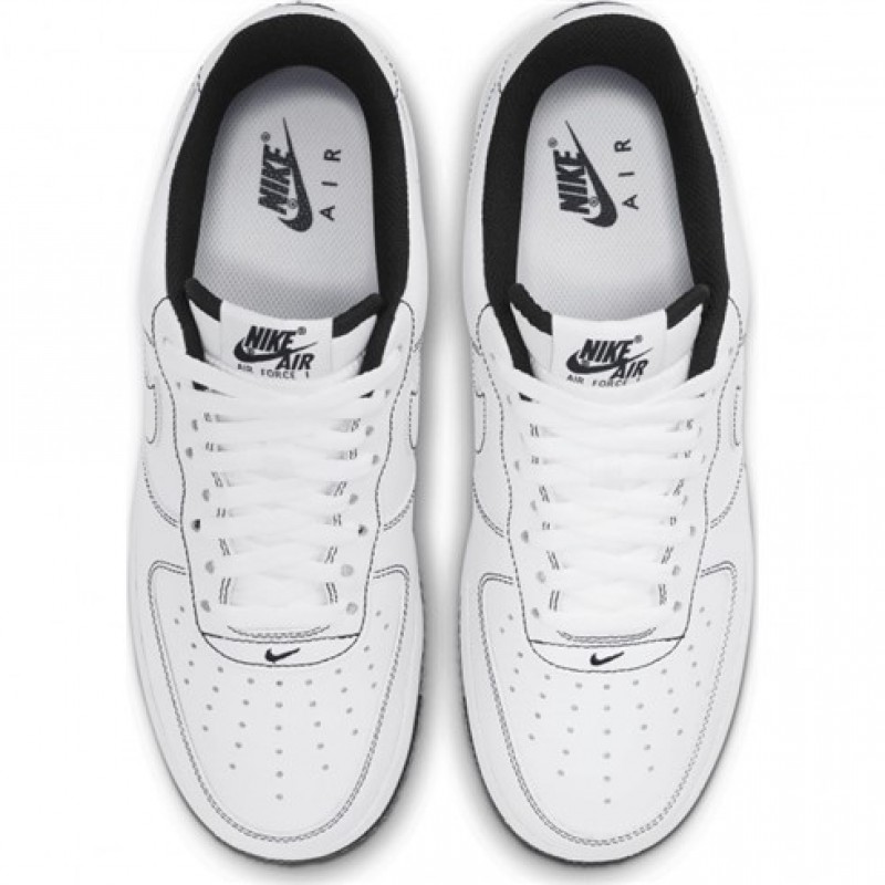 Air Force 1 07 Contrast Stitch White Black