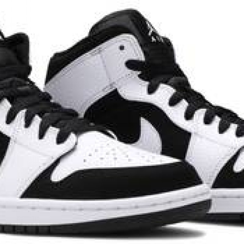 Air Jordan 1 Mid White Black Tuxedo