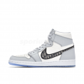 Air Jordan 1 High Dior Wolf Grey Sail