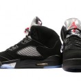 Air Jordan Retro 5 Black Metallic Silver