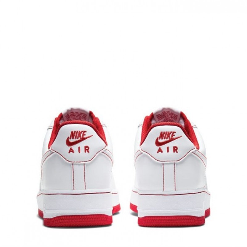 Air Force 1 Low Contrast Stitch White University Red