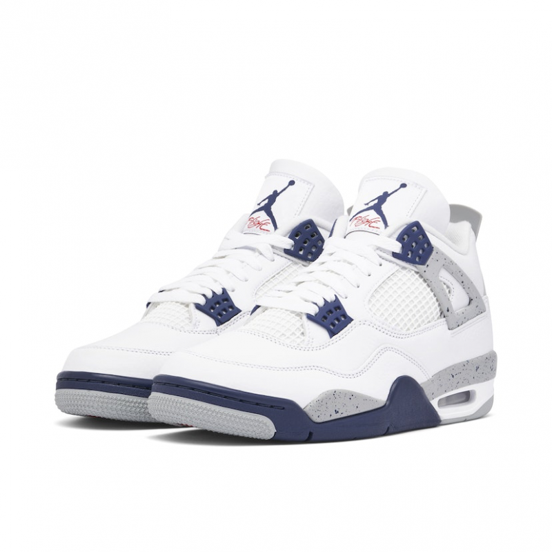 Air Jordan 4 Retro White Midnight Navy