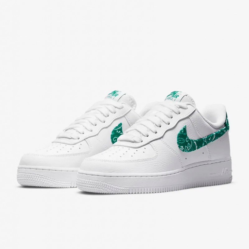 Air Force 1 Low 07 Essential White Green Paisley