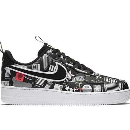 Air Force 1 07 LX Worldwide Pack Black White Flash Crimson