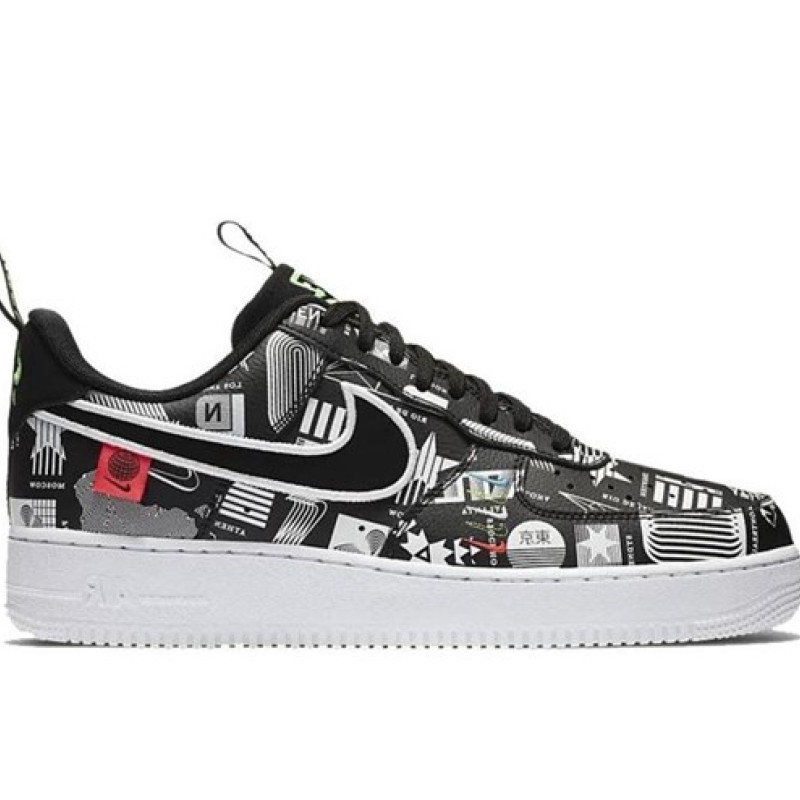 Air Force 1 07 LX Worldwide Pack Black White Flash Crimson