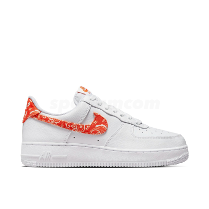 Air Force 1 Low 07 Essential White Rush Orange Paisley