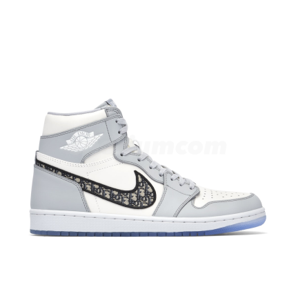 Air Jordan 1 High Dior Wolf Grey Sail