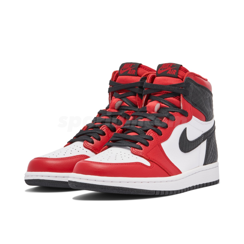 Air Jordan 1 High Satin Snake Red