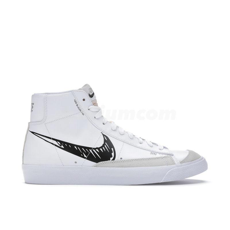 Blazer Mid 77 Sketch White Black