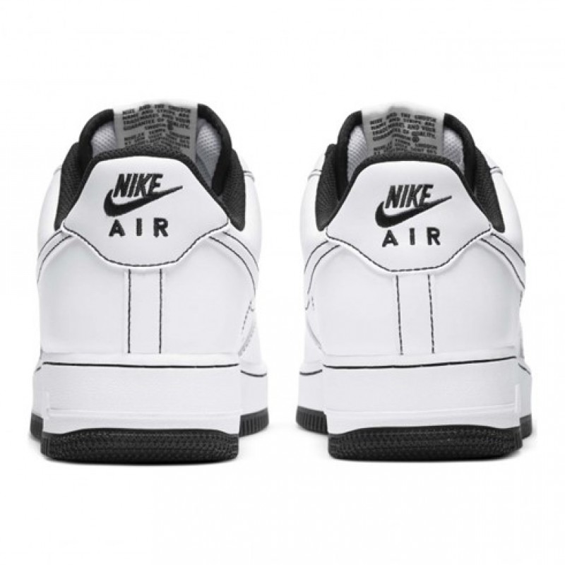 Air Force 1 07 Contrast Stitch White Black