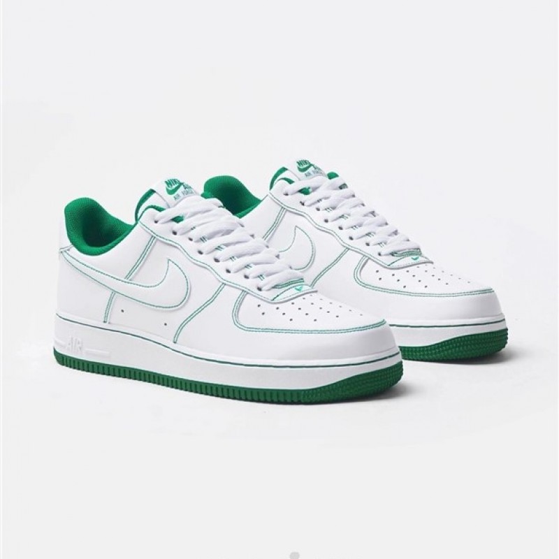 Air Force 1 Low Contrast Stitch White Pine Green