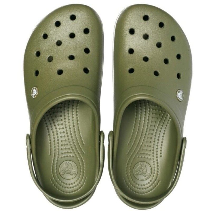 Crocs Crocband Army Green White