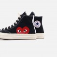 Converse Comme des Garcons x Chuck Taylor All Star Hi Play Black White