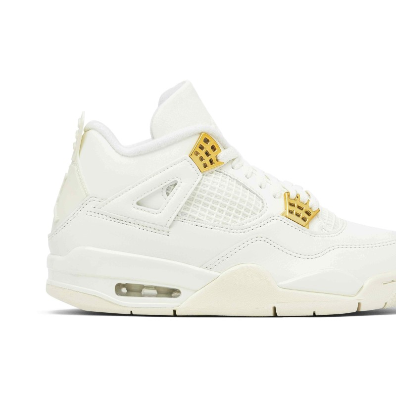 Air Jordan 4 Retro Sail Metallic Gold Womens