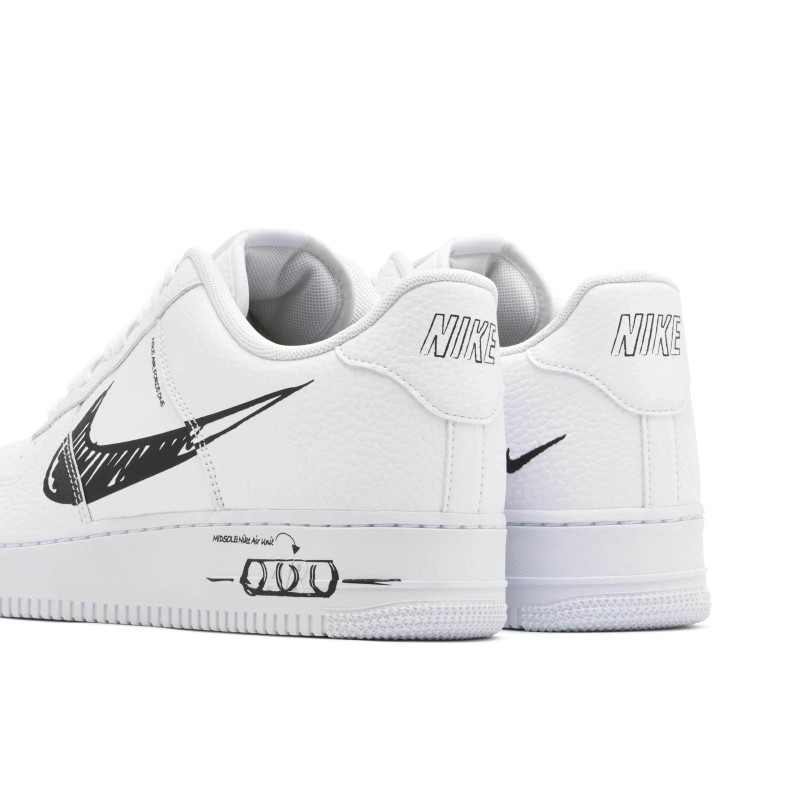 Air Force 1 Low Sketch White