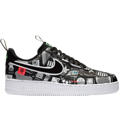 Air Force 1 07 LX Worldwide Pack Black White Flash Crimson