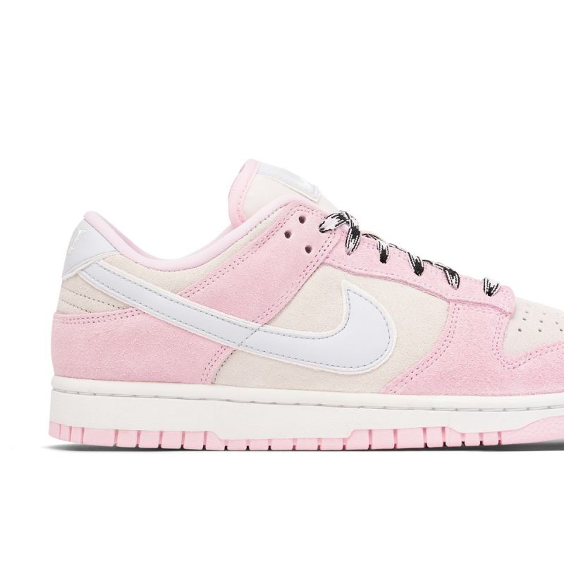 Dunk Low Pink Foam Suede Womens