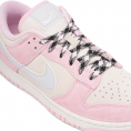 Dunk Low Pink Foam Suede Womens