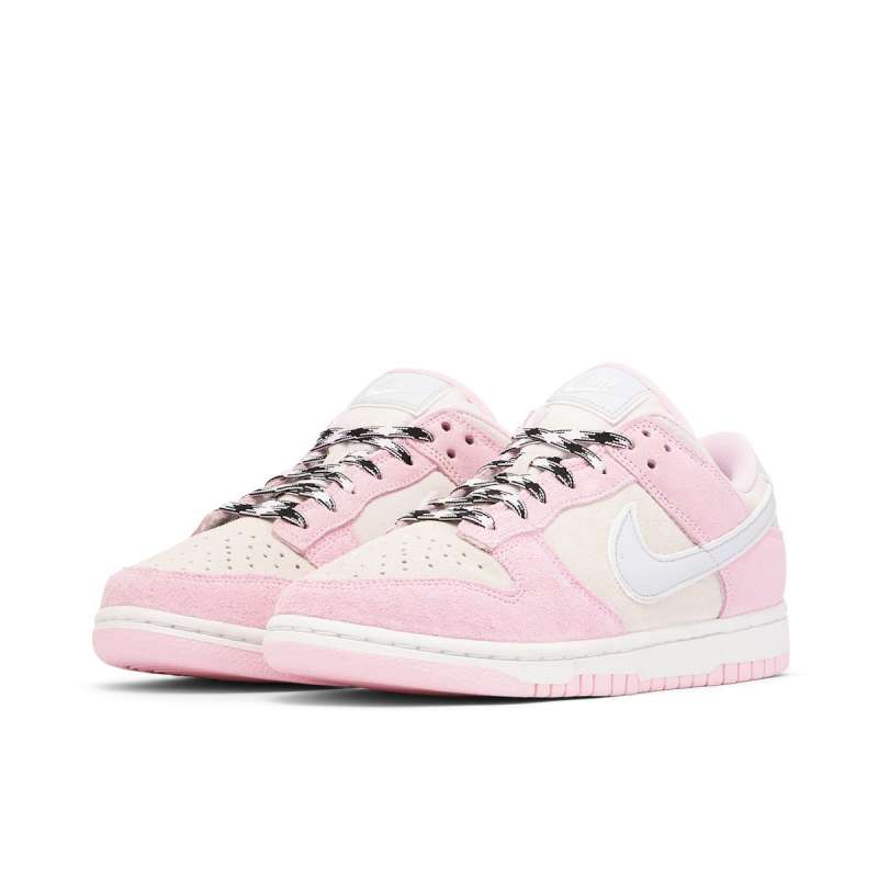 Dunk Low Pink Foam Suede Womens