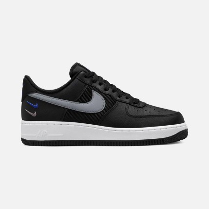 Air Force 1 07 Triple Swoosh Black Grey Racer Blue