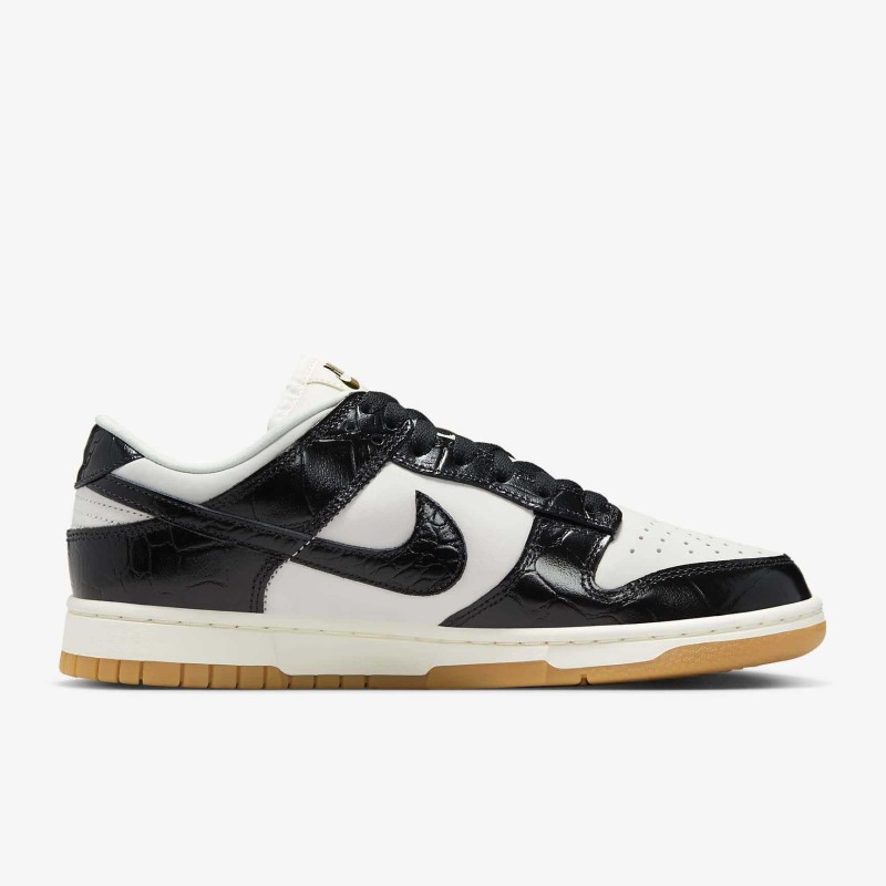 Dunk Low LX Black Croc Womens