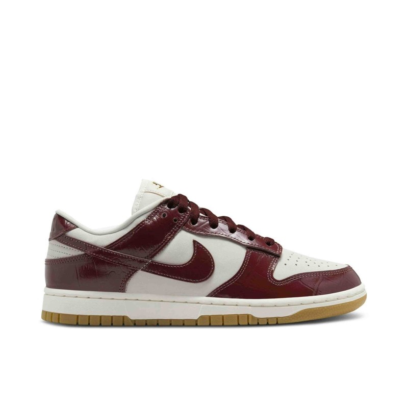 Dunk Low LX Dark Team Red Croc Womens