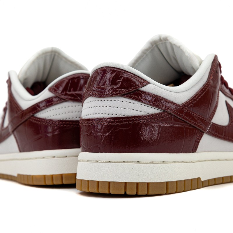 Dunk Low LX Dark Team Red Croc Womens