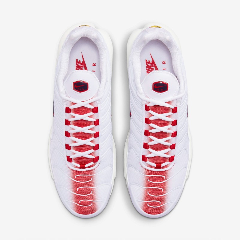 Air Max Plus Gradient White University Red