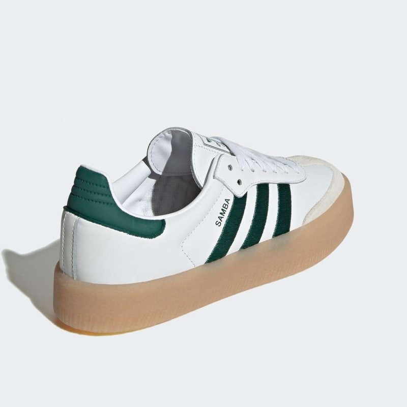 Sambae White Collegiate Green Gum Womens