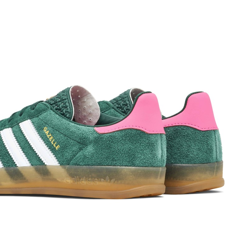 Gazelle Indoor Collegiate Green Pink Womens