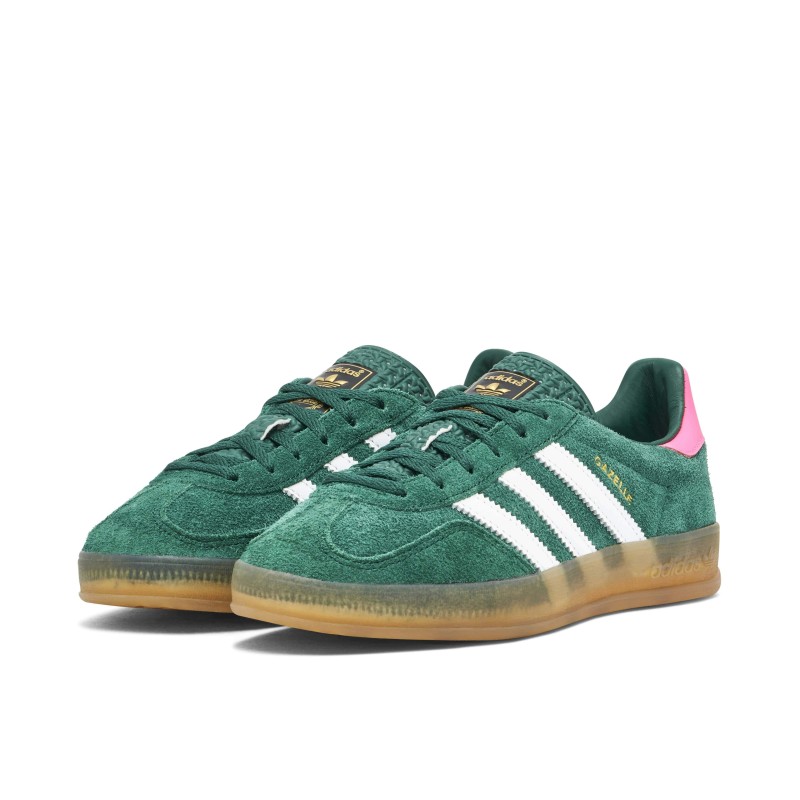 Gazelle Indoor Collegiate Green Pink Womens