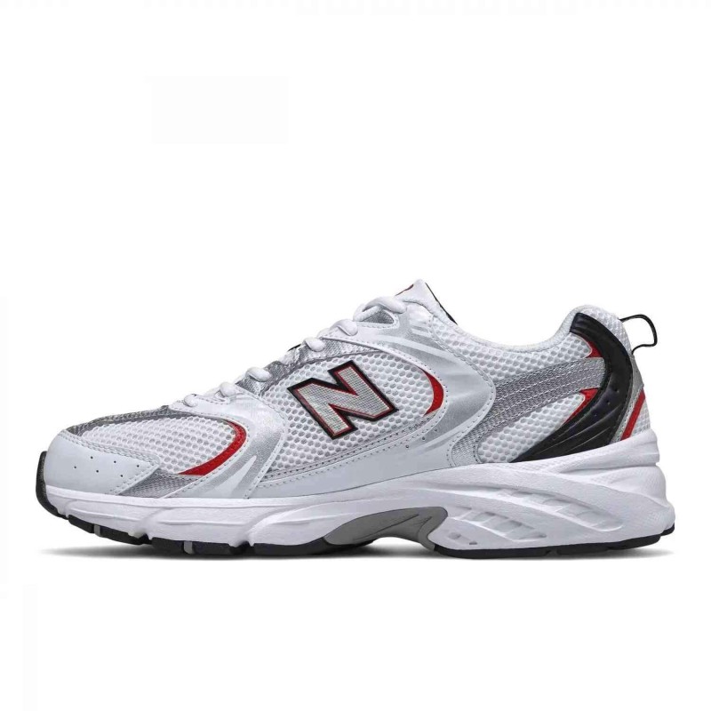 New Balance 530 v2 White Silver Red