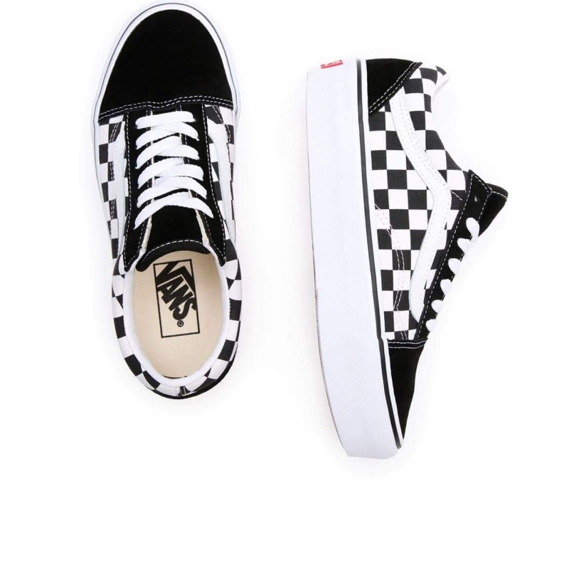 Vans UA Old Skool Platform Black White Checkerboard