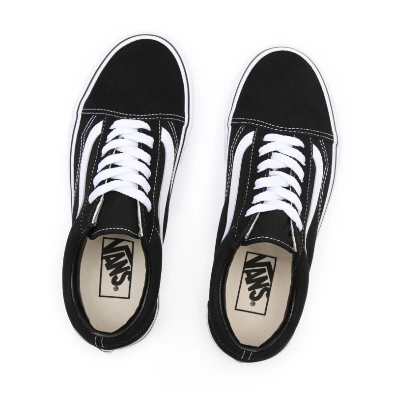 Vans Old Skool Platform Black White