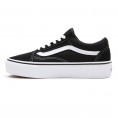 Vans Old Skool Platform Black White